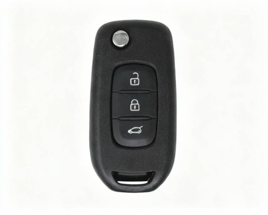 Ren Flip 3 Buttons White Remote Case Key Shell VAC102 - 1