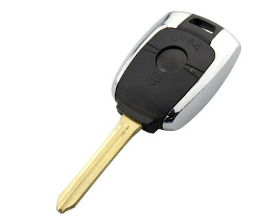 Rexton 3 Buttons Chrome Remote Case Key Shell - Ssangyong