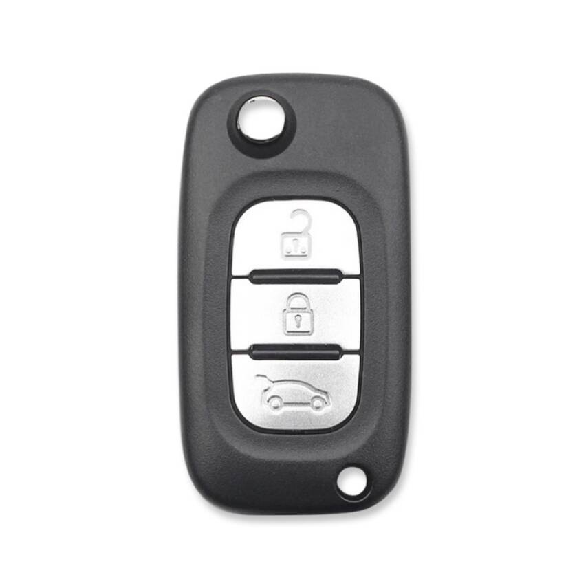 Smart 3 Buttons Flip Remote Case Key Shell - 1