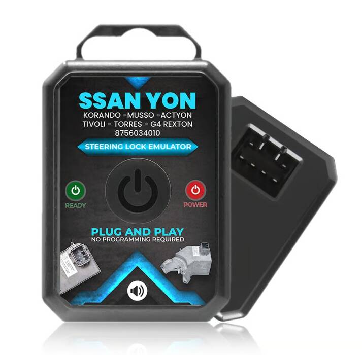 SsangYong Korando / Musso / Actyon / Tivoli / Torres / G4 Rexton Steering Lock Emulator – Plug & Play ELV/ESL Simulator with Lock Sound | MK3 MK20100 | 8756034010 Compatible - 1