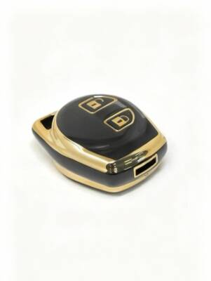 Suzuki Luxury Black Gold Nano 2 Button Protective Key Case Compatible with Alto, Swift, Baleno, SX4, Grand Vitara and Jimny Models - 2