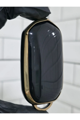 Togg Smart Key Cover 3 Buttons Nano Protection Black Gold Compatible with T10X - 5