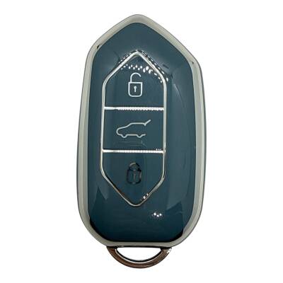 Togg Smart Key Cover 3 Buttons Nano Protection Gray Silver Compatible with T10X - Togg