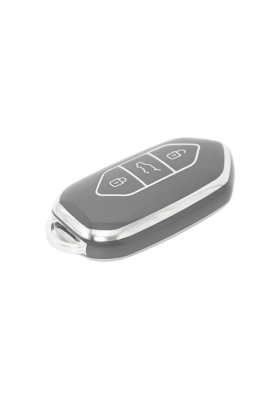 Togg Smart Key Cover 3 Buttons Nano Protection Gray Silver Compatible with T10X - 4