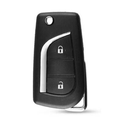 Toyota Corolla Flip 2 Buttons Remote Case Key Shell VA2 - Toyota
