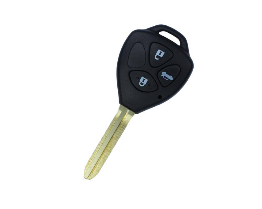Toyota Prado Corolla 3 Buttons Remote Case Key Shell TOY43 - 1