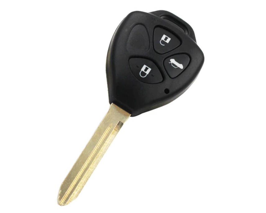 Toyota Prado Warda 3 Buttons Remote Case Key Shell TOY47 - 1