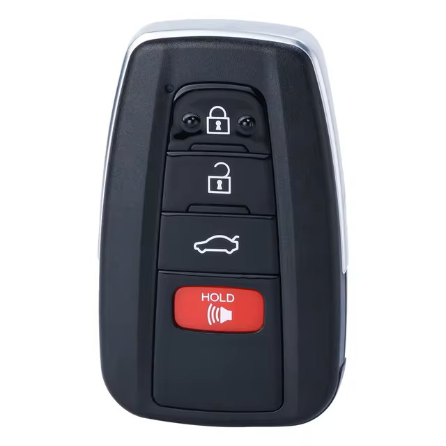 Toyota RAV4 Camry Avalon 2019 Smart 3+1 Buttons Remote Case Key Shell - 1