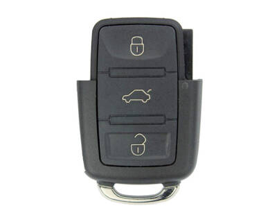 Volkswagen 3 Buttons Remote Case Key Shell with Battery Holder - 2