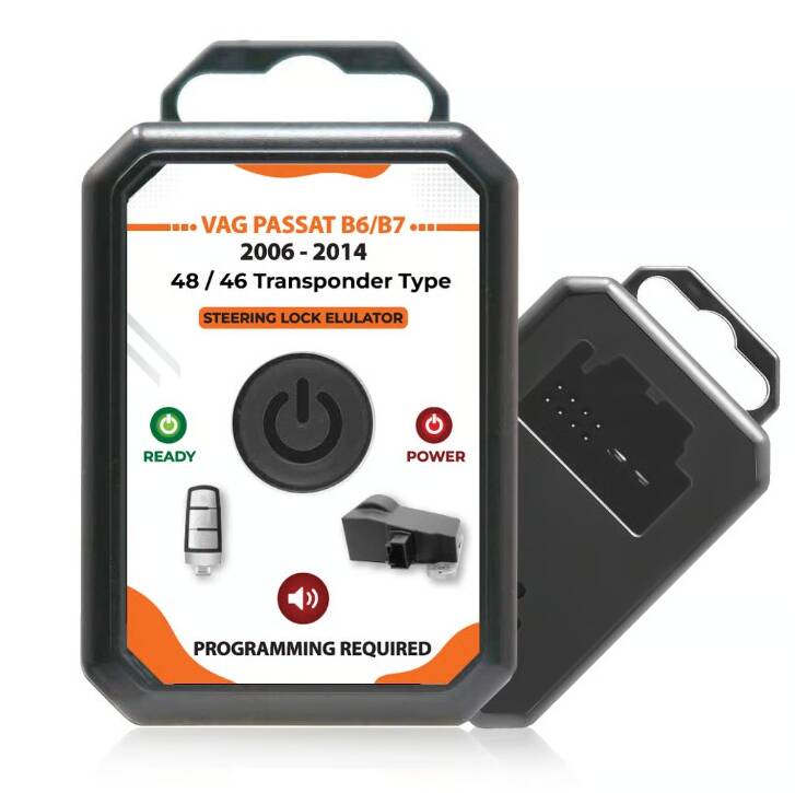 Volkswagen Passat B6/B7 Steering Lock Emulator – 48/46 Transponder Type – With Lock Sound – Programming Required (MK2358 Adapter Needed) | 2006–2014 - 1