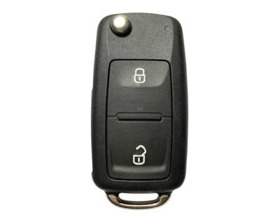 Volkswagen UDS Flip 2 Buttons Remote Case Key Shell - Volkswagen