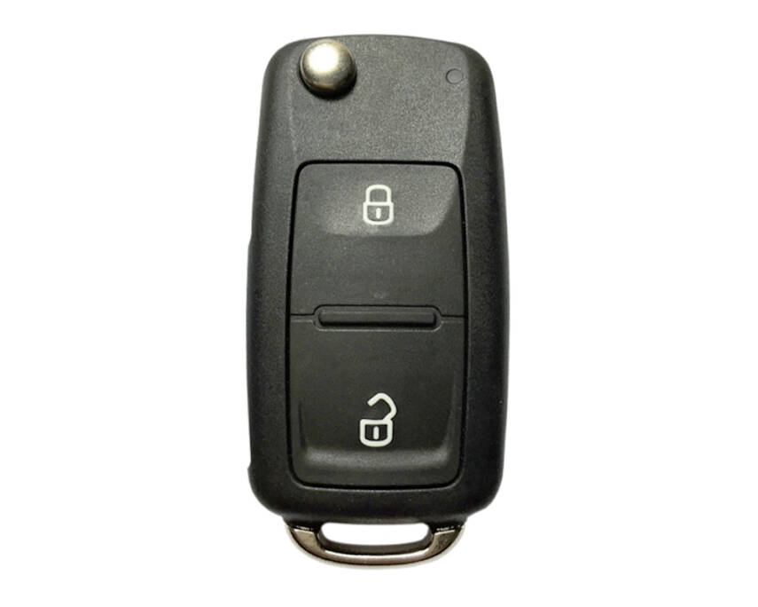 Volkswagen UDS Flip 2 Buttons Remote Case Key Shell - 1