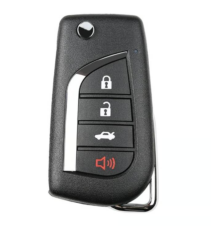 Xhorse Universal Wired Flip Remote Key – 4 Buttons – Toyota Type XKTO10EN - 1