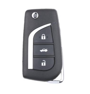 Xhorse VVDI Universal Wired Remote Key – Toyota Type – 3 Button – XKTO20EN (2nd Generation) | Wireless & Wired Programming - Toyota