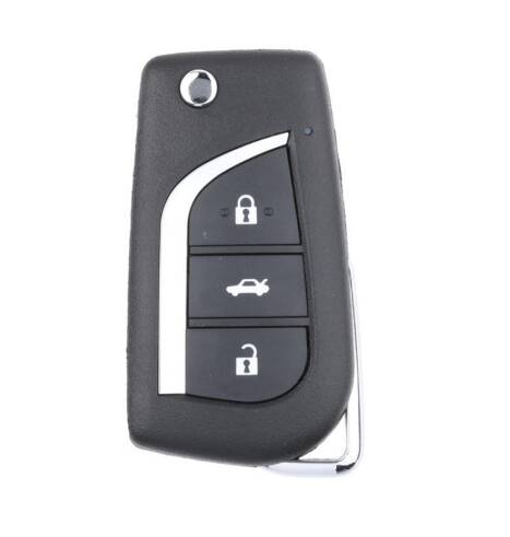 Xhorse VVDI Universal Wired Remote Key – Toyota Type – 3 Button – XKTO20EN (2nd Generation) | Wireless & Wired Programming - 1