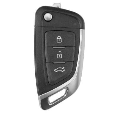 Xhorse VVDI Wired Flip Remote Key – BMW Style – 3 Buttons – Chip Holder Type – XKKF06EN (2nd Generation) - BMW